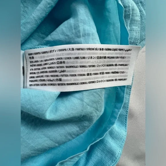 Abercrombie & Fitch Linen Cotton Blend Mini Dress - Picture 15 of 15